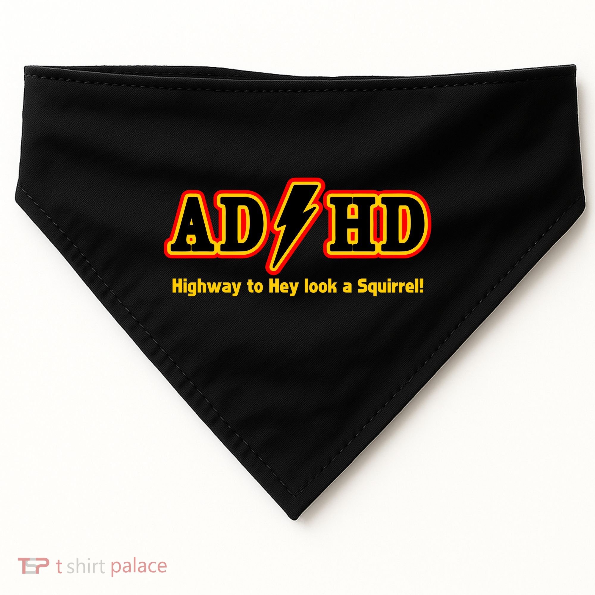 ADHD Highway To Squirrel USA-Made Doggie Bandana
