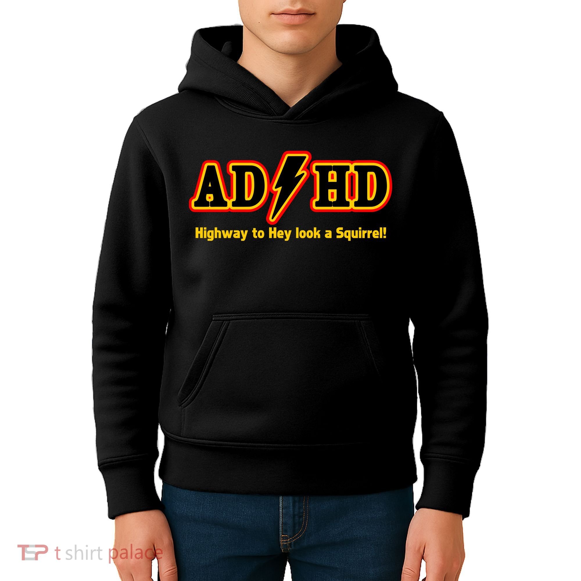 ADHD Highway To Squirrel Kids Hoodie