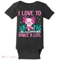 Axolotl Dancer - I Love To Dance A Lotl Dancing Axolotl Girl Baby Bodysuit thumb 0