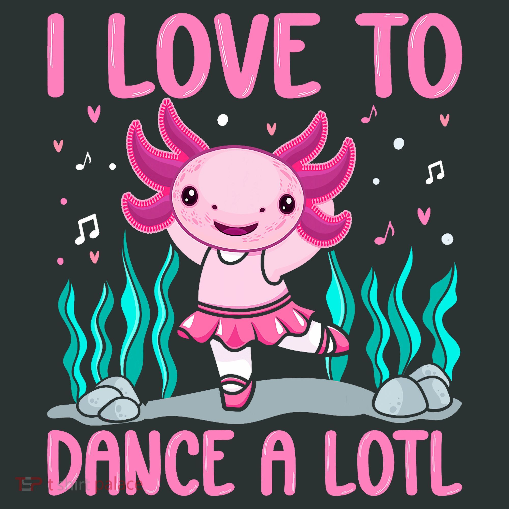 Axolotl Dancer - I Love To Dance A Lotl Dancing Axolotl Girl Infant Baby Jersey Bodysuit