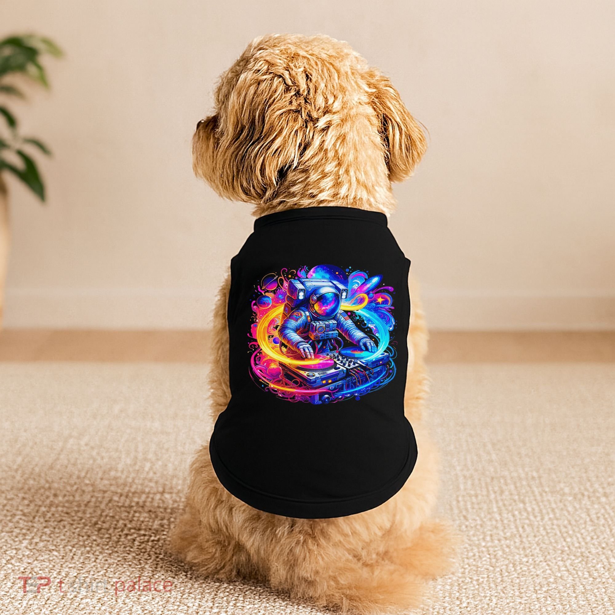 Astronaut Dj In Space Music Edm Doggie Tank