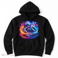 Astronaut Dj In Space Music Edm Hoodie thumb 0