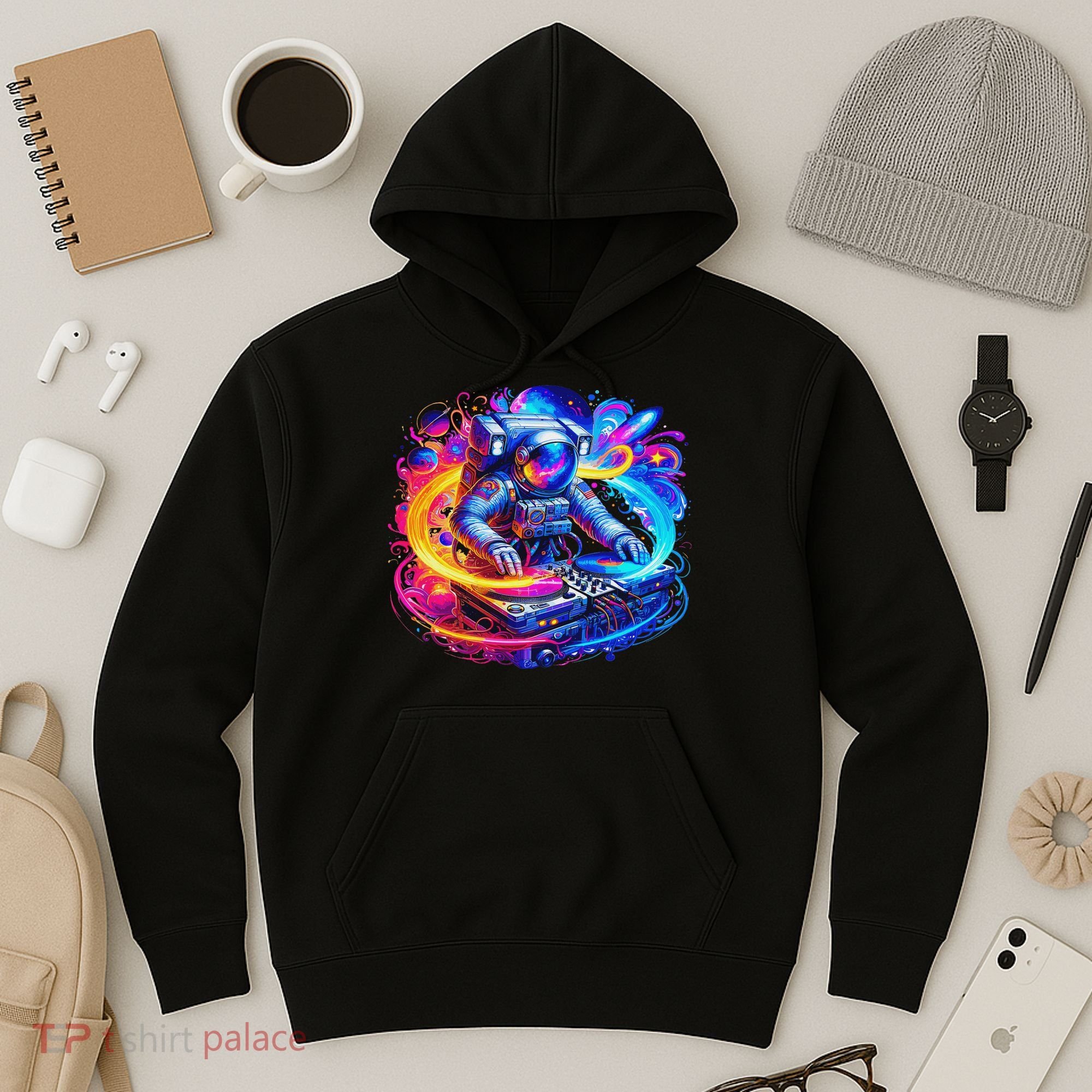 Astronaut Dj In Space Music Edm Hoodie