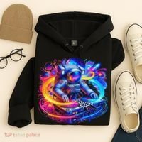 Astronaut Dj In Space Music Edm Hoodie thumb 4