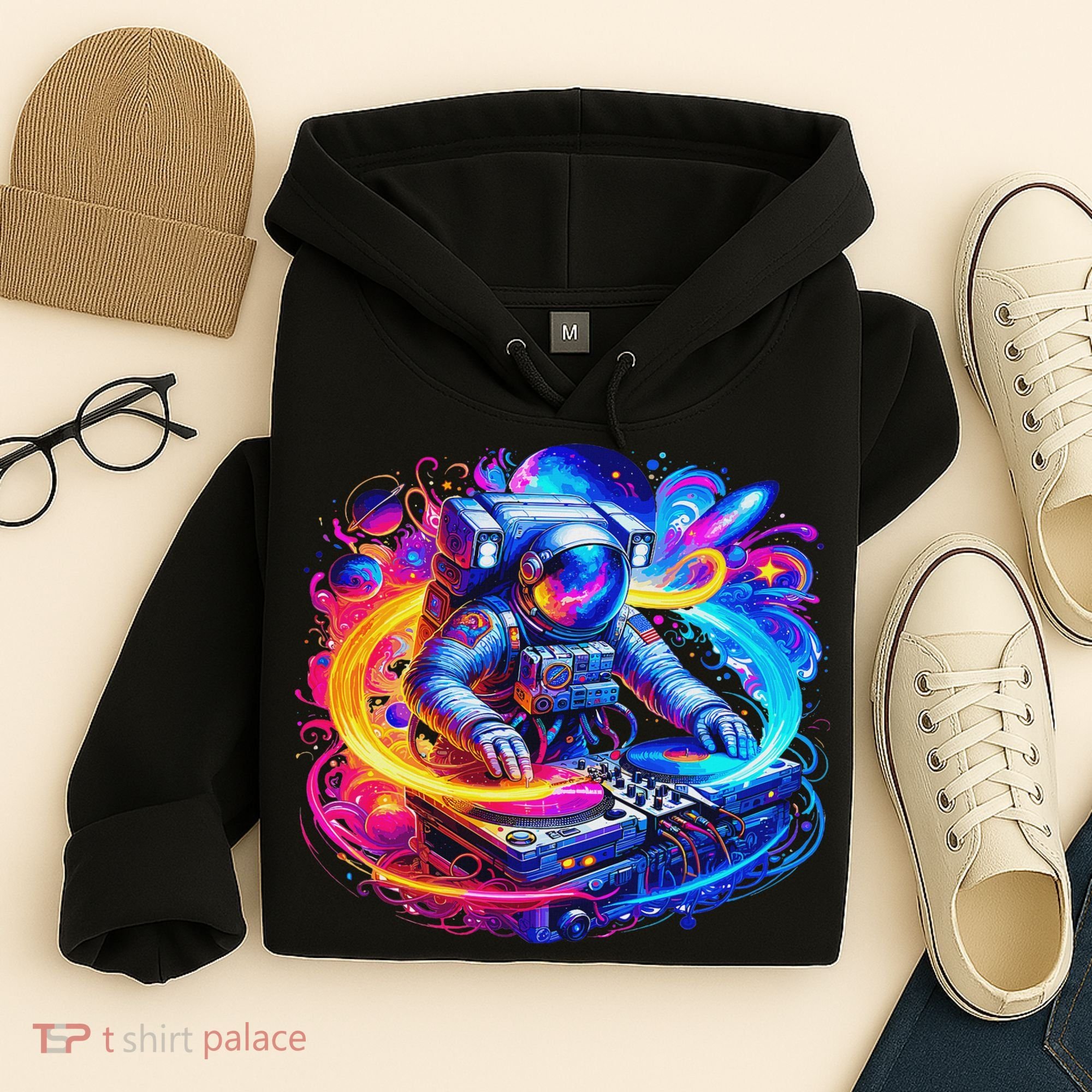 Astronaut Dj In Space Music Edm Hoodie