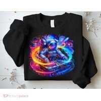 Astronaut Dj In Space Music Edm Sweatshirt thumb 2