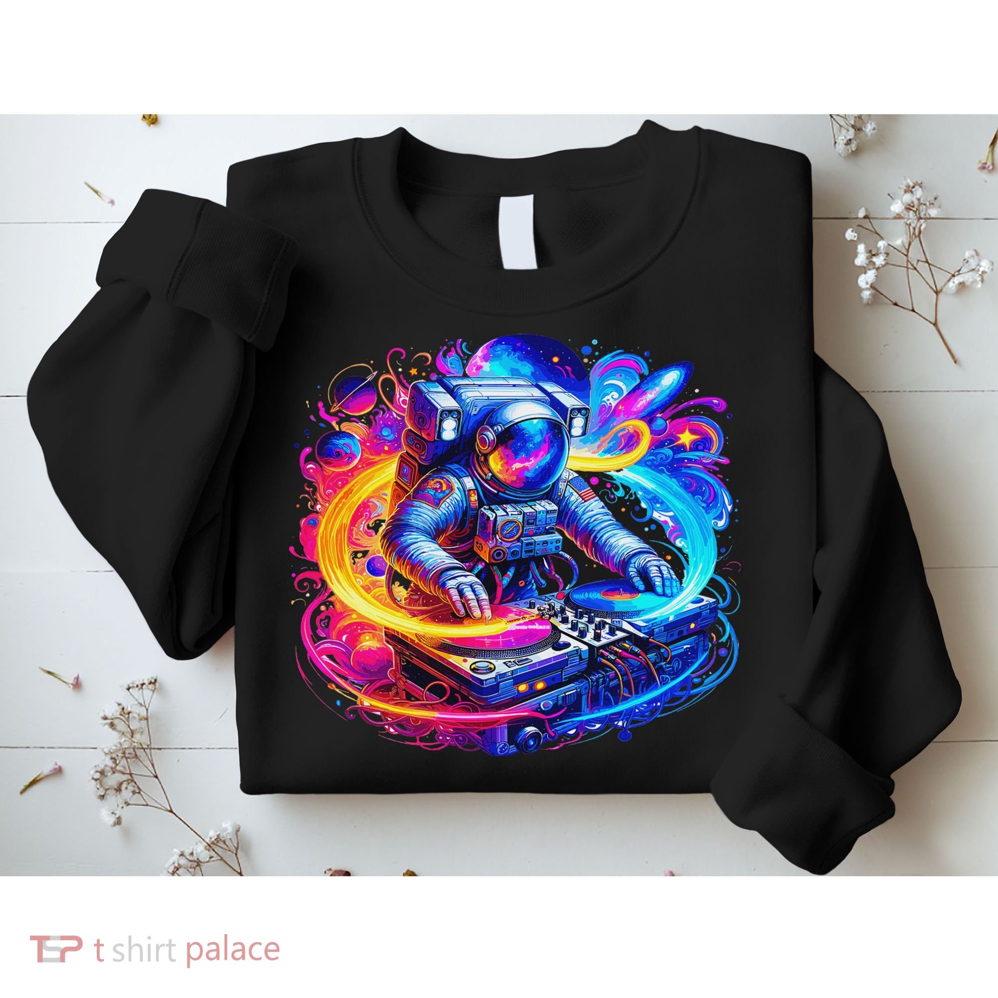 Astronaut Dj In Space Music Edm Sweatshirt