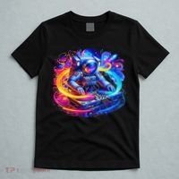 Astronaut Dj In Space Music Edm T-Shirt thumb 5