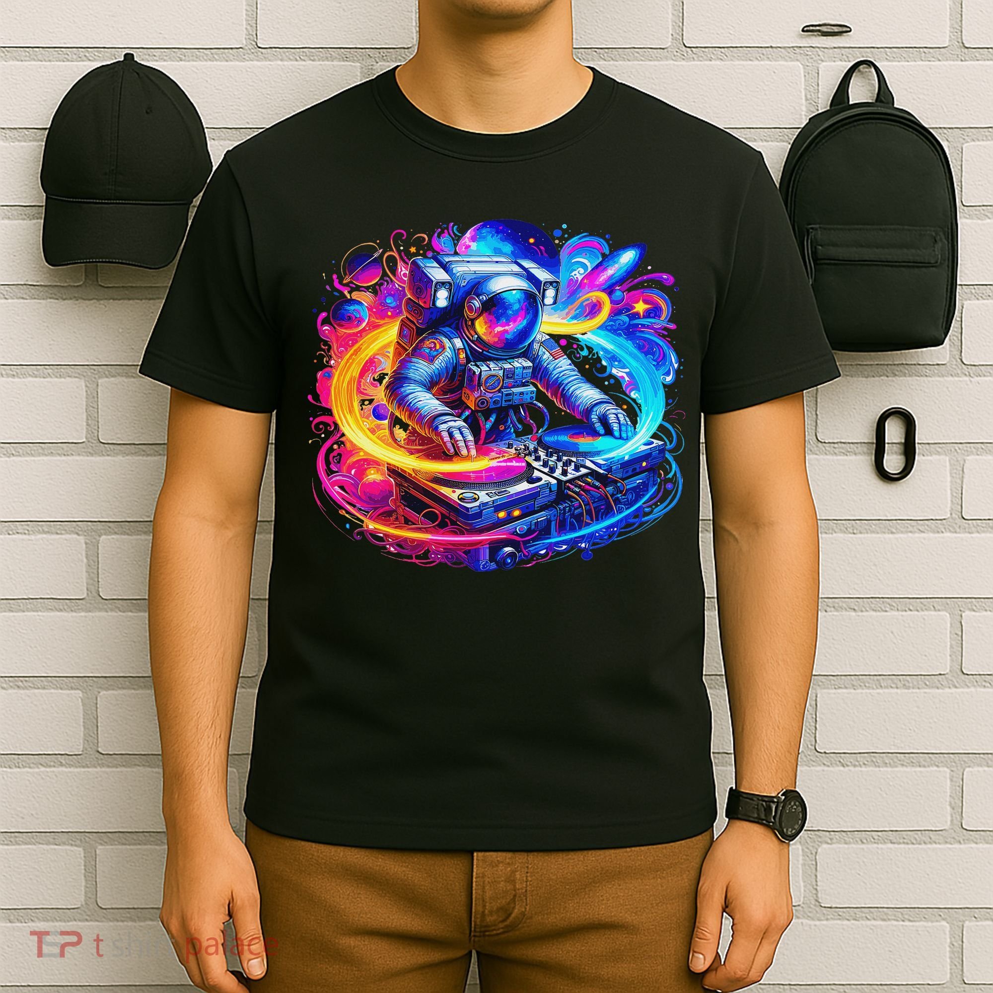 Astronaut Dj In Space Music Edm T-Shirt