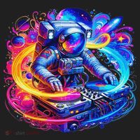 Astronaut Dj In Space Music Edm Beanie thumb 2