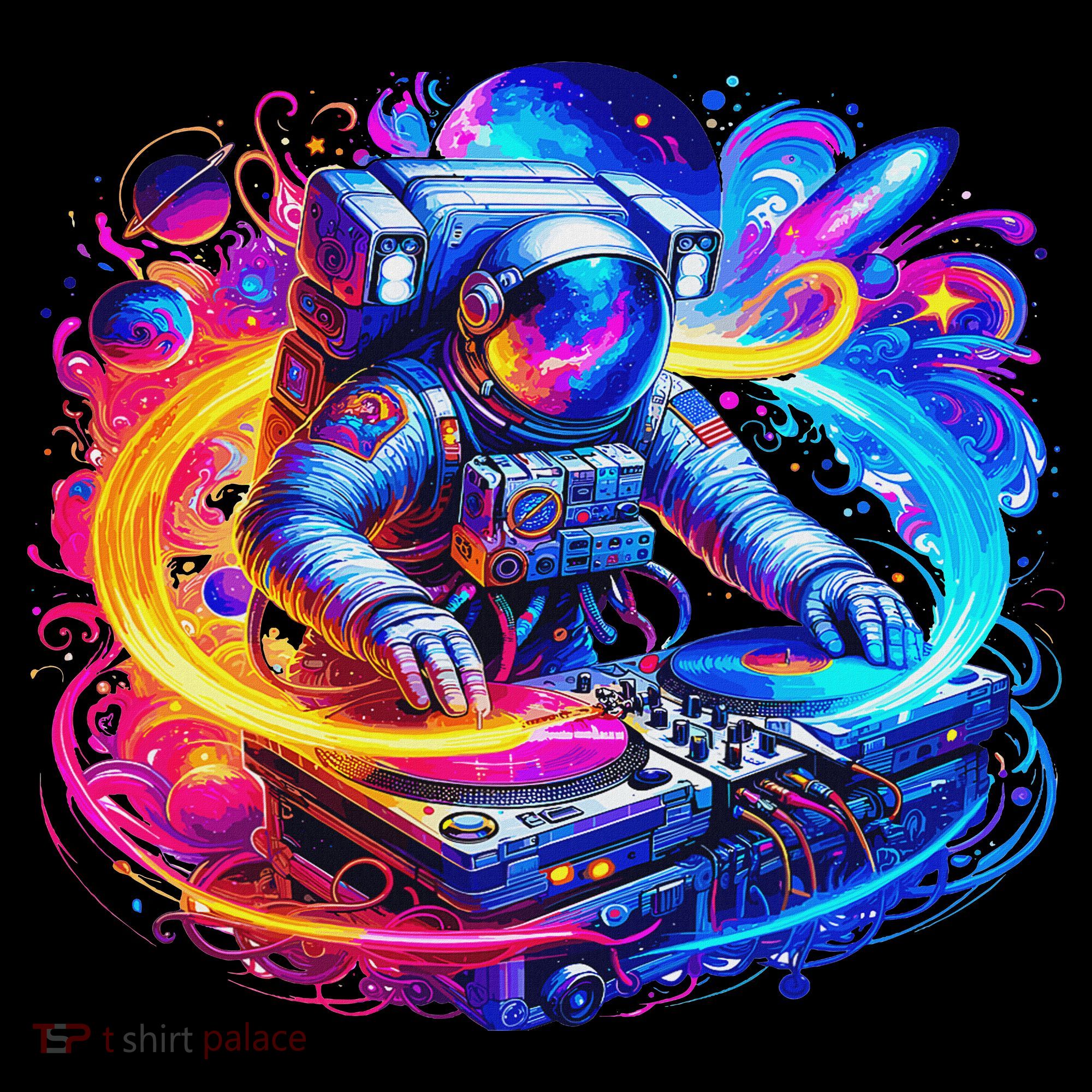 Astronaut Dj In Space Music Edm Ornament