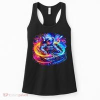 Astronaut Dj In Space Music Edm Women's Tank Top thumb 0