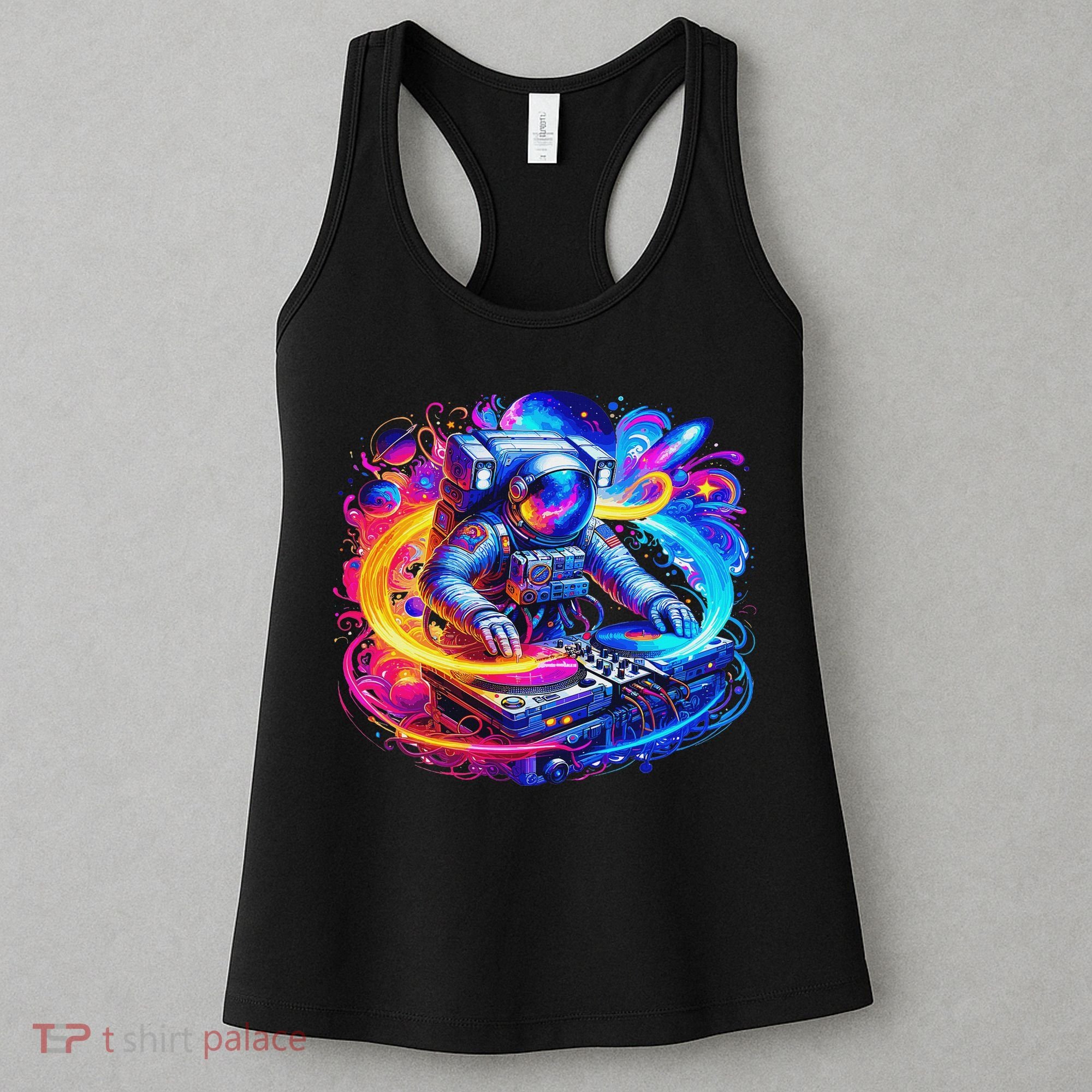 Astronaut Dj In Space Music Edm Women's Tank Top