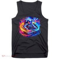 Astronaut Dj In Space Music Edm Tank Top thumb 0