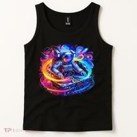 Astronaut Dj In Space Music Edm Tank Top thumb 2