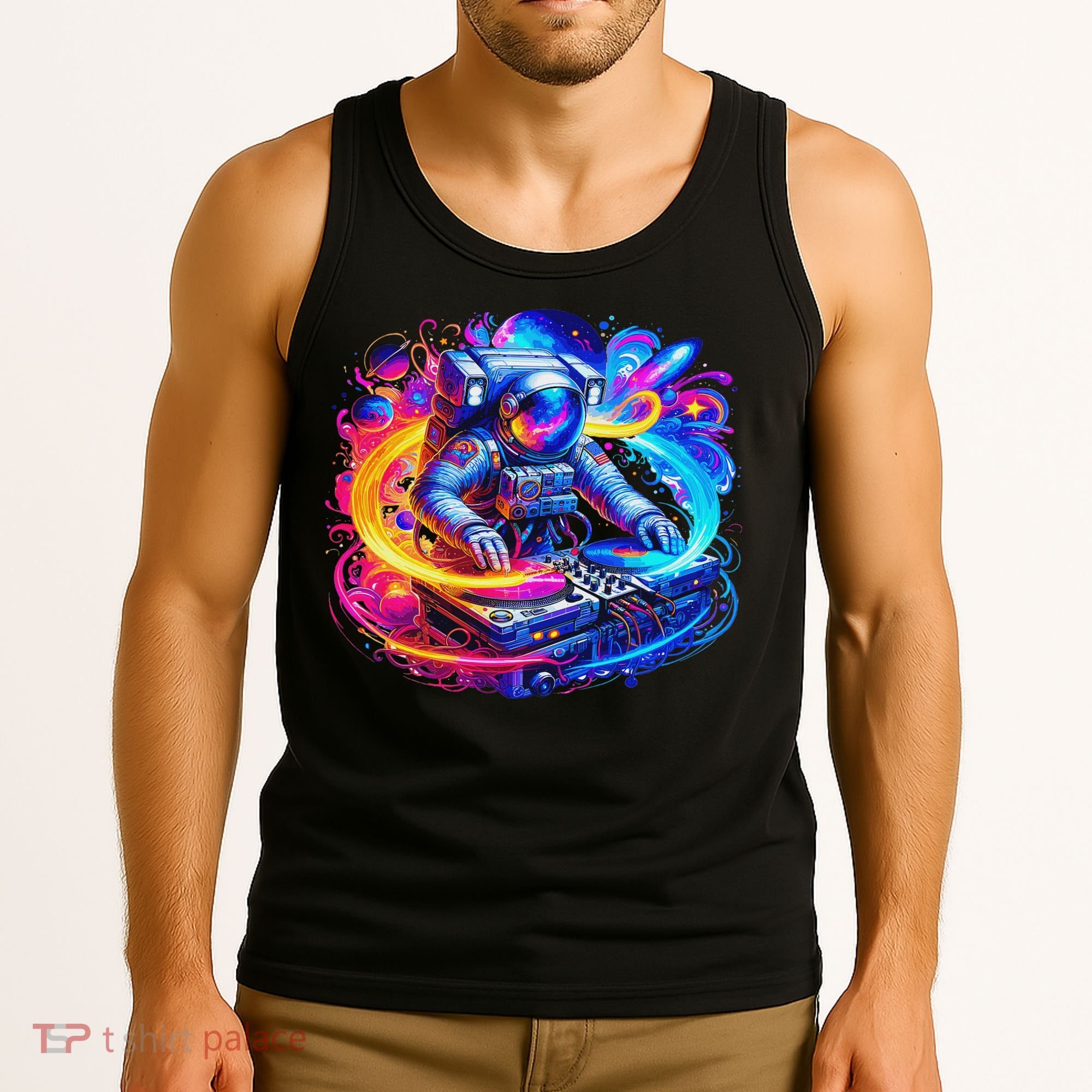 Astronaut Dj In Space Music Edm Tank Top