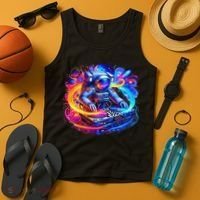 Astronaut Dj In Space Music Edm Tank Top thumb 4