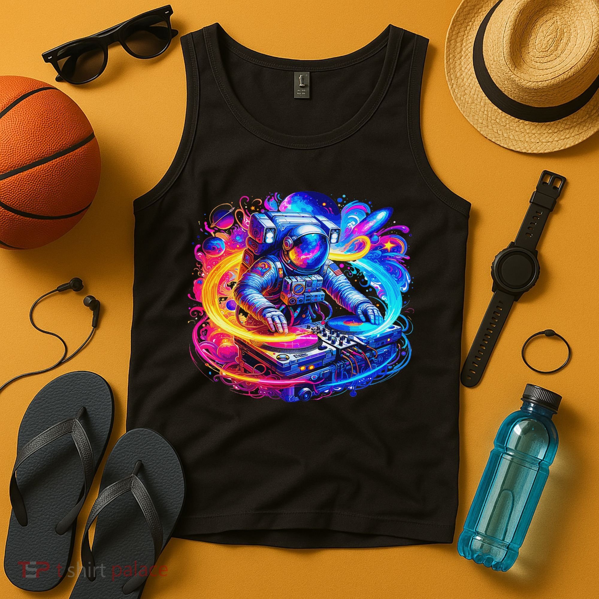 Astronaut Dj In Space Music Edm Tank Top
