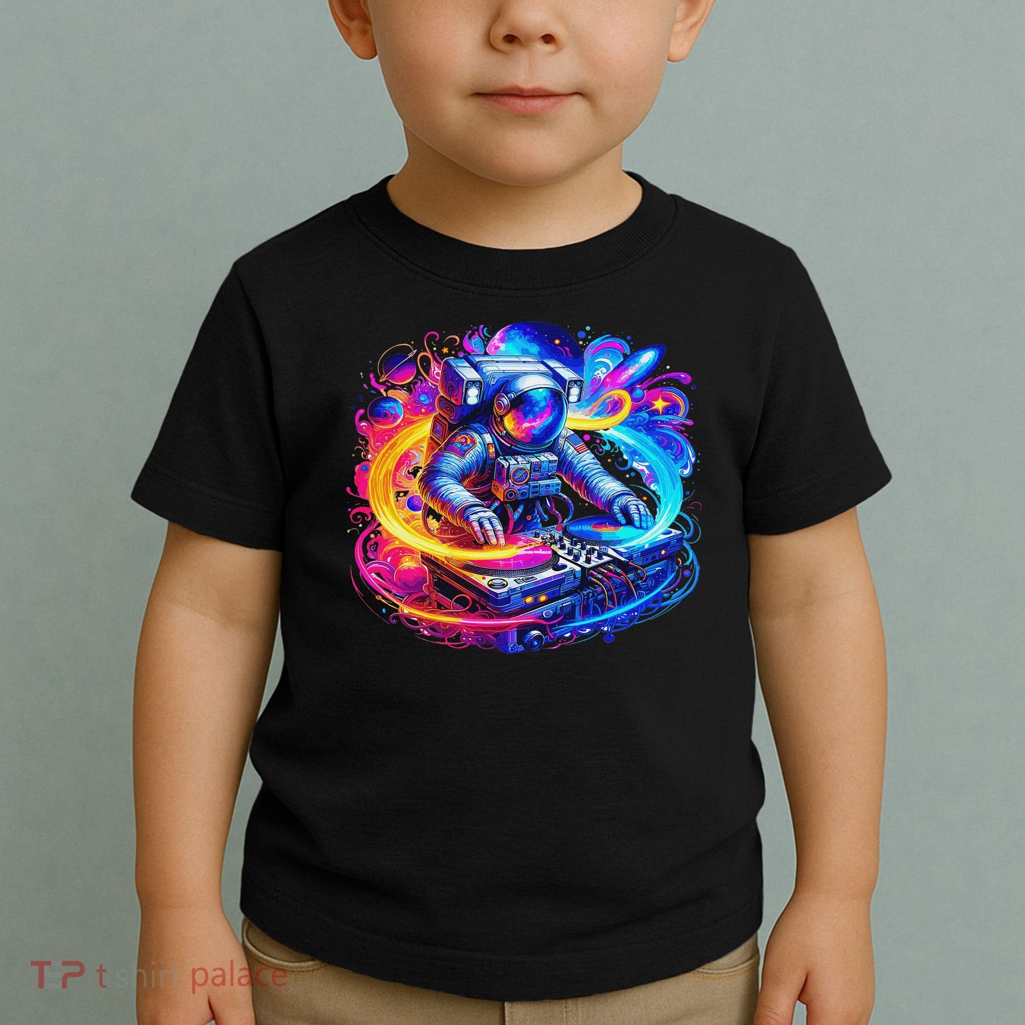 Astronaut Dj In Space Music Edm Toddler T-Shirt