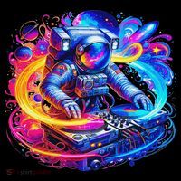 Astronaut Dj In Space Music Edm Women's T-Shirt thumb 6