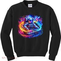 Astronaut Dj In Space Music Edm Kids Sweatshirt thumb 0