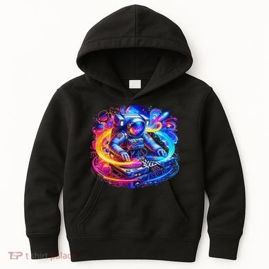 Astronaut Dj In Space Music Edm Kids Hoodie