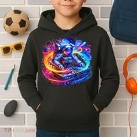 Astronaut Dj In Space Music Edm Kids Hoodie thumb 2