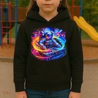 Astronaut Dj In Space Music Edm Kids Hoodie thumb 3