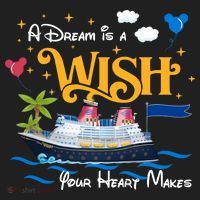 A Dream Is A Wish Your Heart Make Cruise Cruising Trip Golf Towel thumb 3