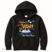 A Dream Is A Wish Your Heart Make Cruise Cruising Trip Kids Hoodie thumb 0