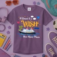 A Dream Is A Wish Your Heart Make Cruise Cruising Trip Kids T-Shirt thumb 3