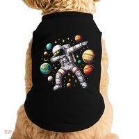 Astronaut Dabbing In Space Cosmic Galaxy Adventure Doggie Tank thumb 0