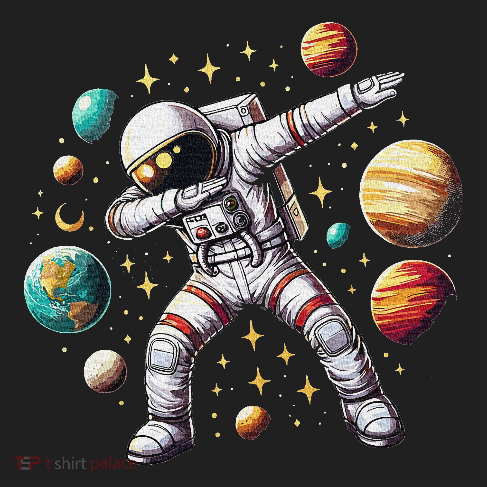 Astronaut Dabbing In Space Cosmic Galaxy Adventure Hat