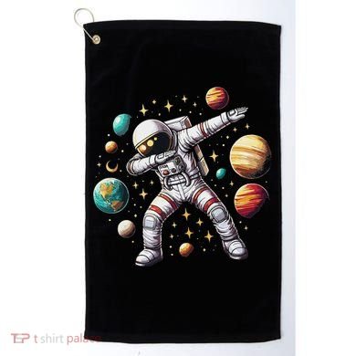 Astronaut Dabbing In Space Cosmic Galaxy Adventure Golf Towel