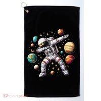 Astronaut Dabbing In Space Cosmic Galaxy Adventure Golf Towel thumb 0
