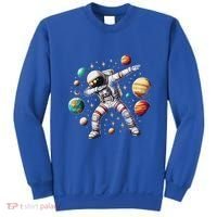 Astronaut Dabbing In Space Cosmic Galaxy Adventure Sweatshirt thumb 0