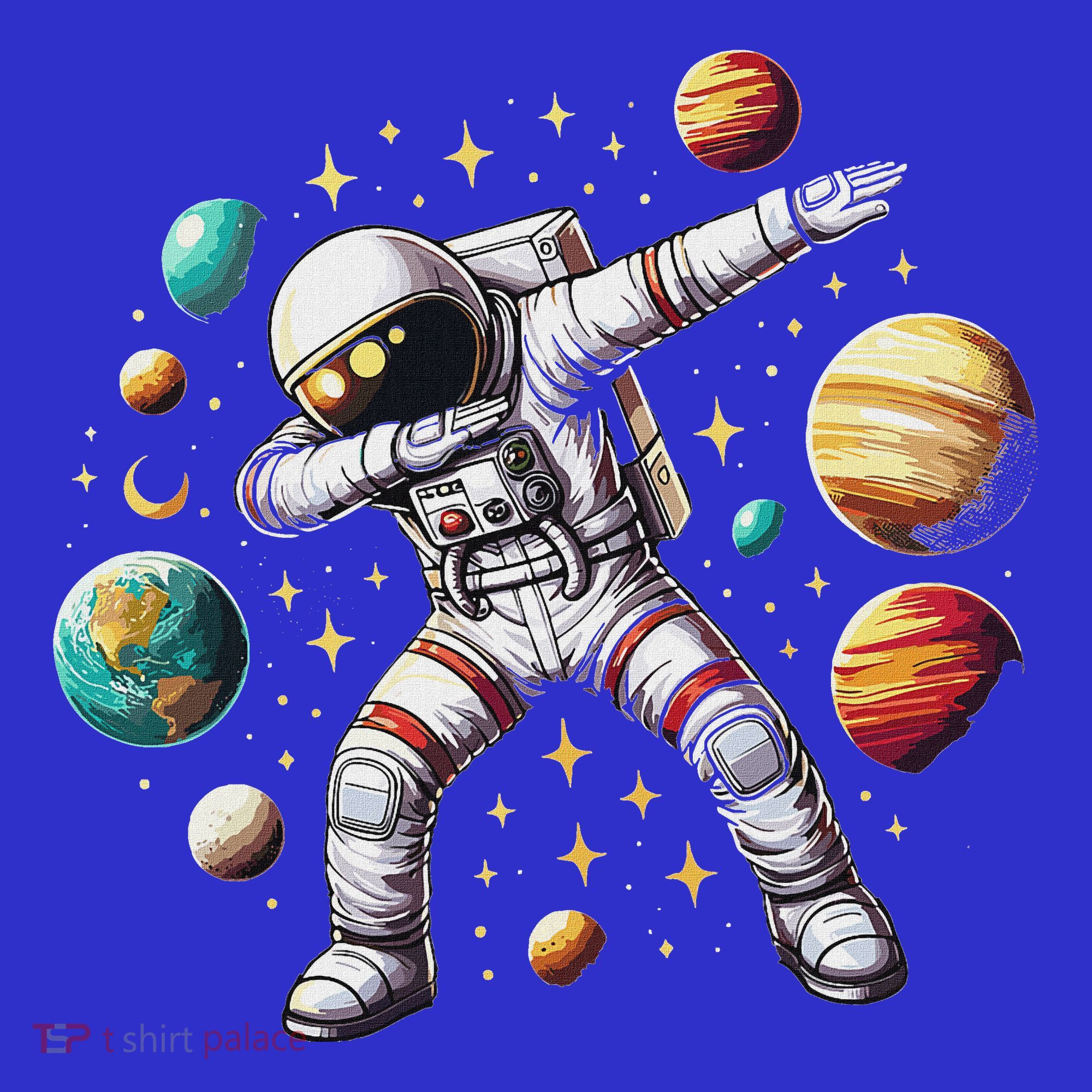 Astronaut Dabbing In Space Cosmic Galaxy Adventure Sweatshirt