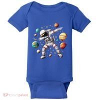 Astronaut Dabbing In Space Cosmic Galaxy Adventure Baby Bodysuit thumb 0