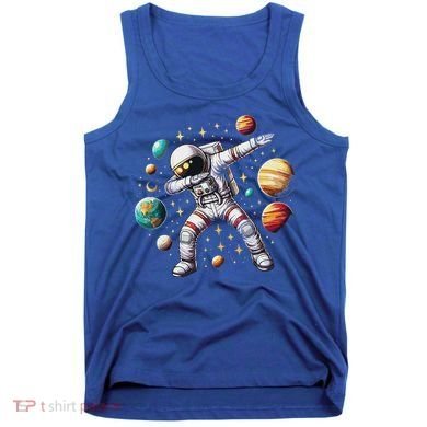 Astronaut Dabbing In Space Cosmic Galaxy Adventure Tank Top