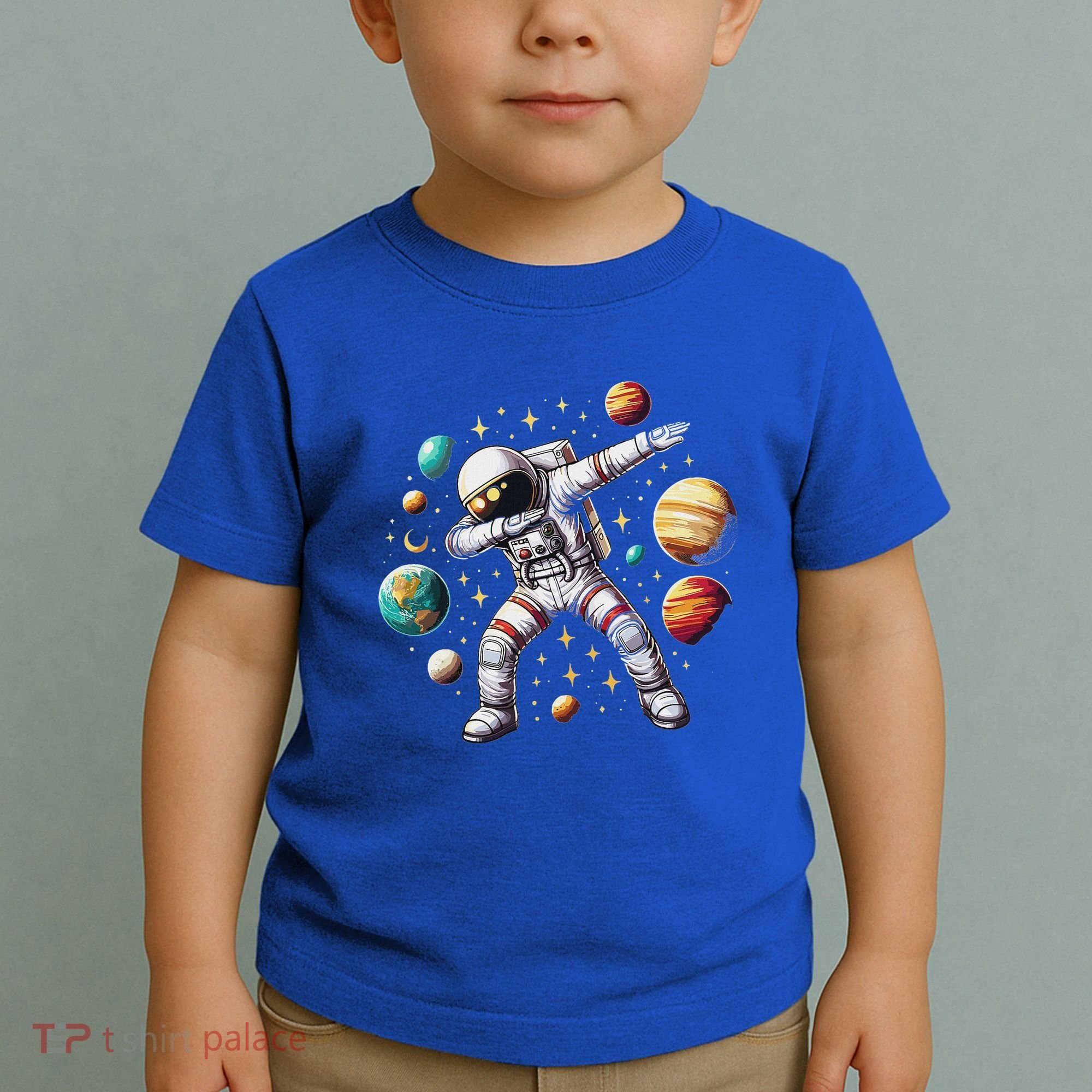 Astronaut Dabbing In Space Cosmic Galaxy Adventure Toddler T-Shirt