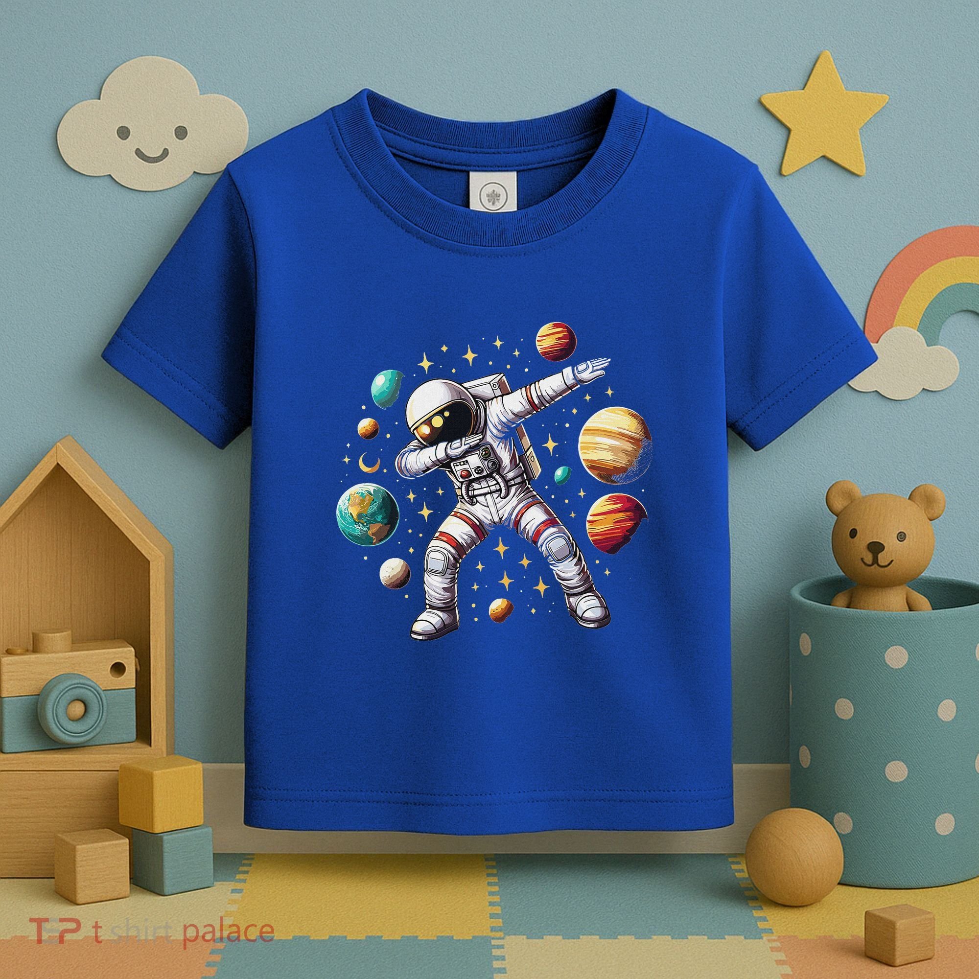 Astronaut Dabbing In Space Cosmic Galaxy Adventure Toddler T-Shirt