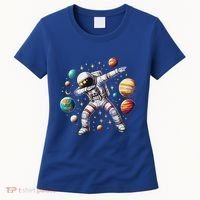 Astronaut Dabbing In Space Cosmic Galaxy Adventure Women's T-Shirt thumb 0
