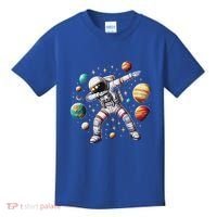 Astronaut Dabbing In Space Cosmic Galaxy Adventure Kids T-Shirt thumb 0