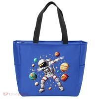 Astronaut Dabbing In Space Cosmic Galaxy Adventure Tote Bag thumb 0