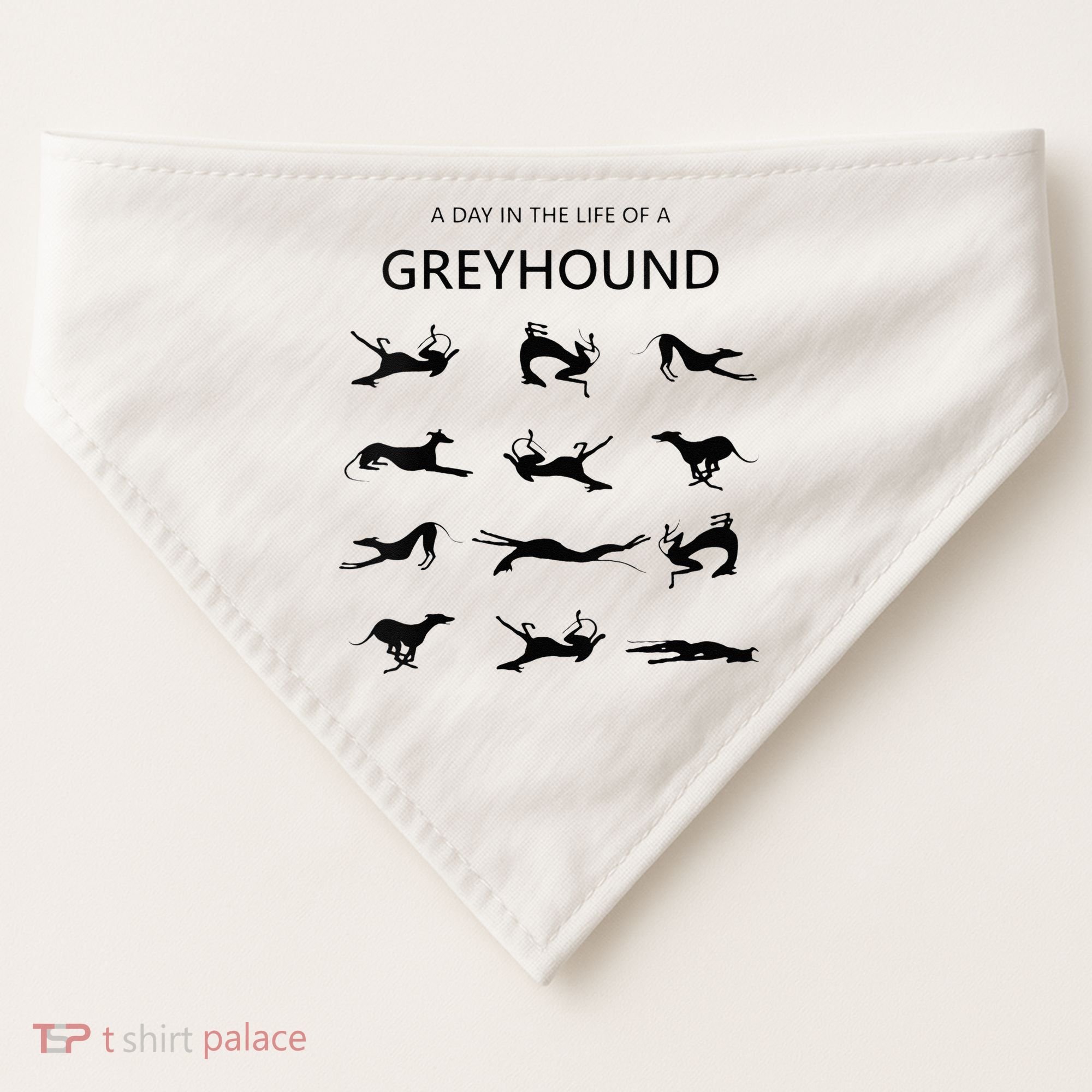 A Day In The Life Of A Greyhound USA-Made Doggie Bandana