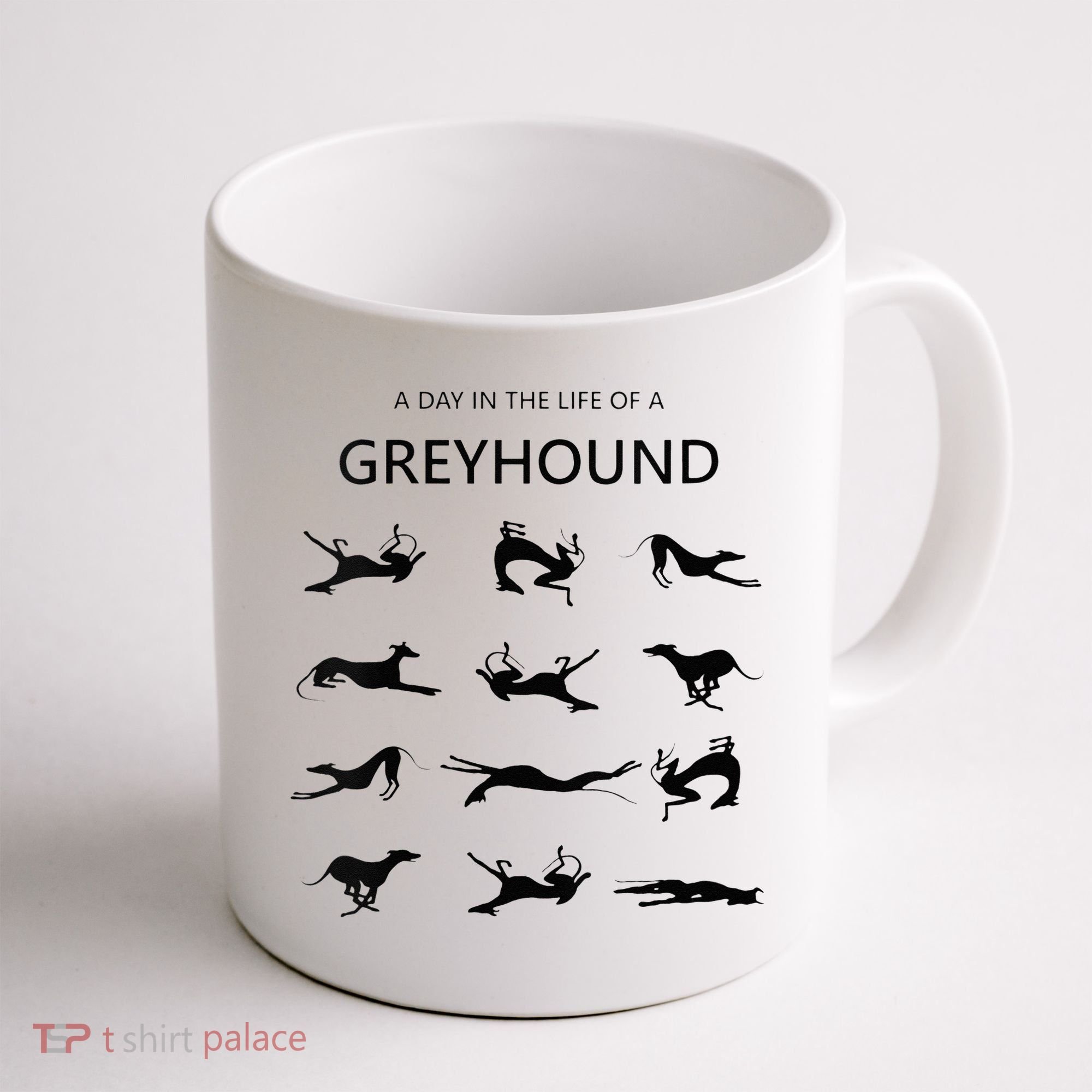 A Day In The Life Of A Greyhound Coffee Mug