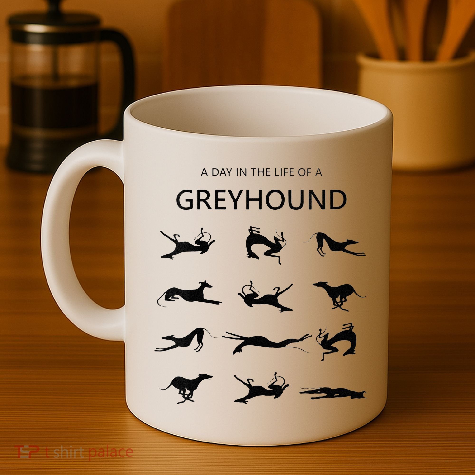 A Day In The Life Of A Greyhound Coffee Mug