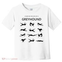 A Day In The Life Of A Greyhound Toddler T-Shirt thumb 0