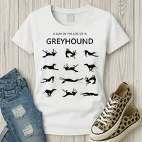 A Day In The Life Of A Greyhound Women's T-Shirt thumb 3