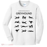 A Day In The Life Of A Greyhound Kids Long Sleeve Shirt thumb 0